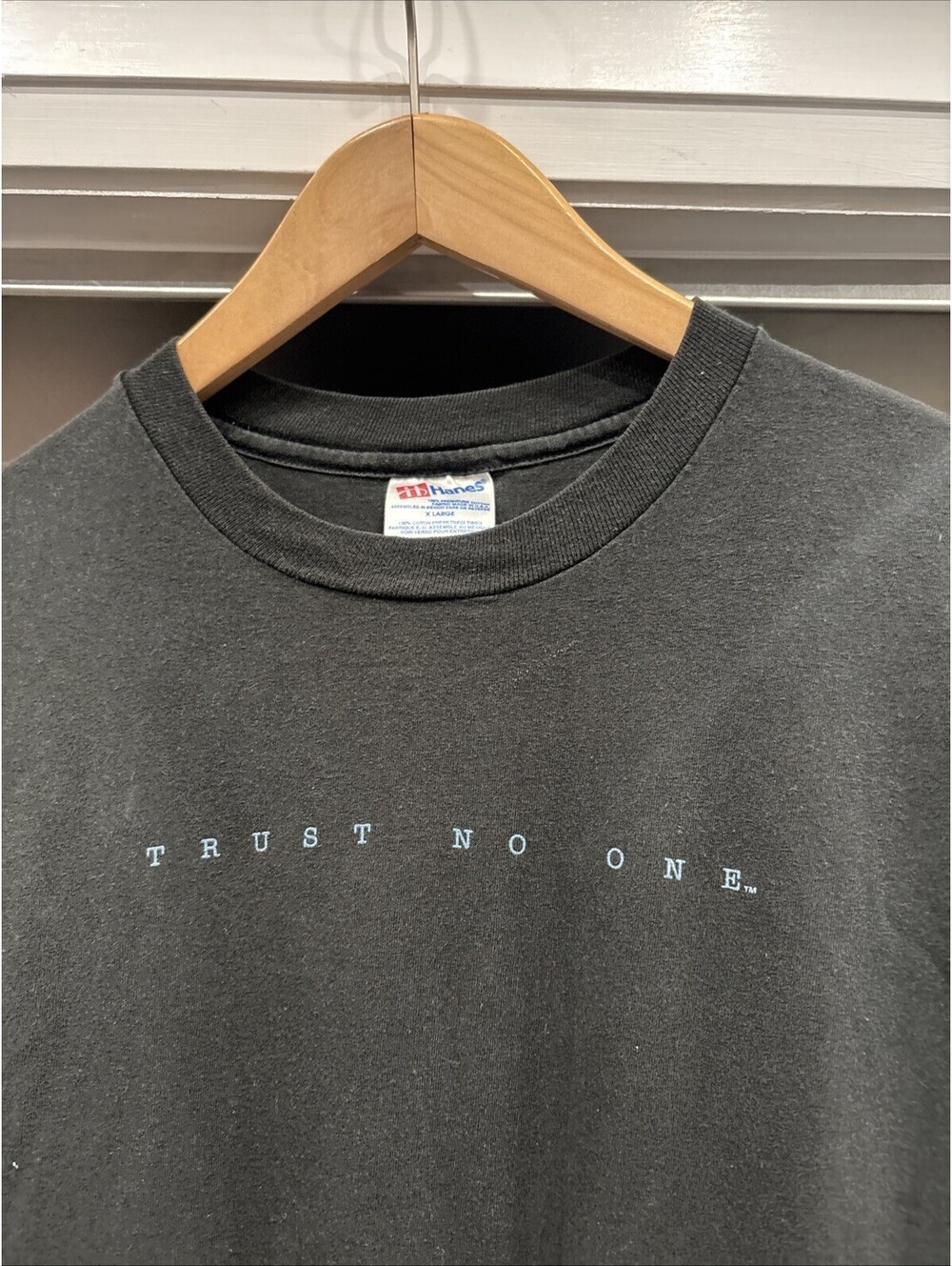 Vintage 90’s X-files trust no one Graphic t-shirt Sz XL - Picture 2 of 6